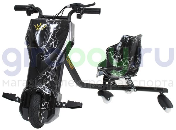 Электро Дрифт-карт IKINGI Drift Cart P2 250W (36V/4.4Ah) - Чёрная молния фото №1