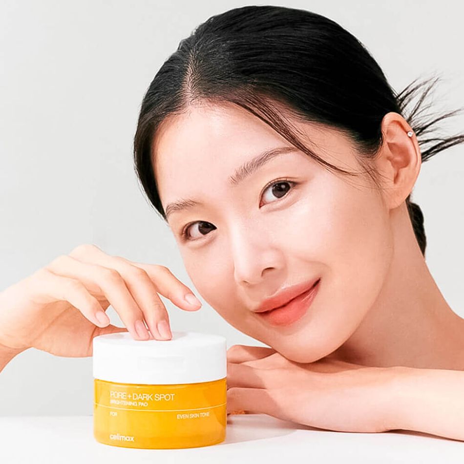 Тонер-пэды для выравнивания тона Celimax Pore+Dark Spot Brightening Pad 40шт