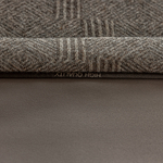 Шерстяная портьерная ткань «Taupe Geometry» — натуральная шерсть с крупным геометрическим жаккардом для штор от пола до потолка