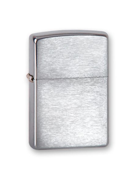 Цена наЗажигалка ZIPPO Classic с покрытием Brushed Chrome, латунь/сталь, серебро, матовая, 36x12x56 мм