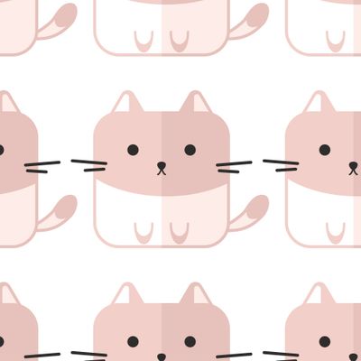 Коты крупные стилизованные