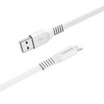 Кабель Borofone BX23 USB-Lightning 2.4А 1м плоский PVC White