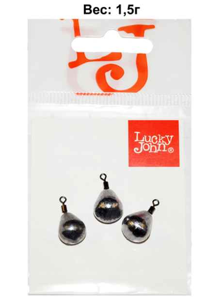 Грузa Lucky John JIG RIG 1.5г, уп. 3шт