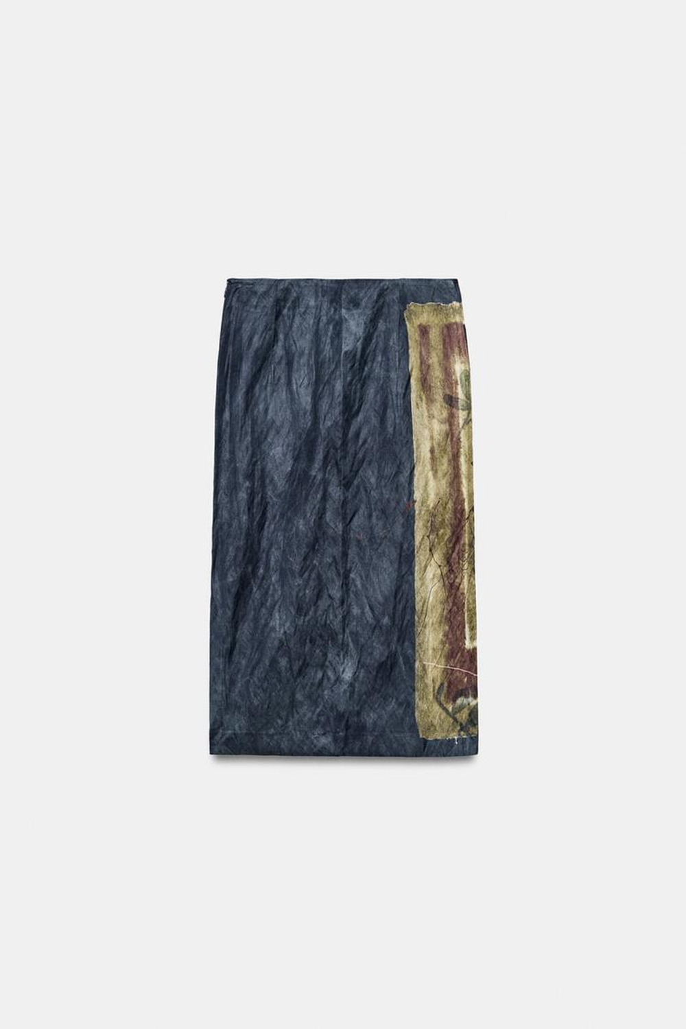ZARA ЮБКА МИДИ С ПРИНТОМ ZW COLLECTION, РАЗНОЦВЕТНЫЙ