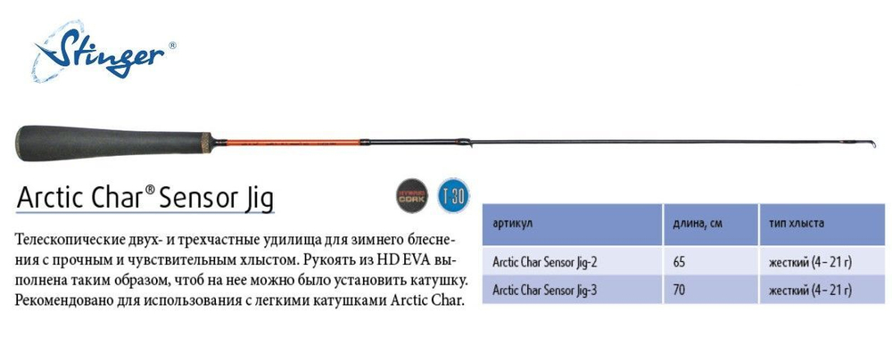 Зимняя удочка Arctic Char Sensor Jig-2