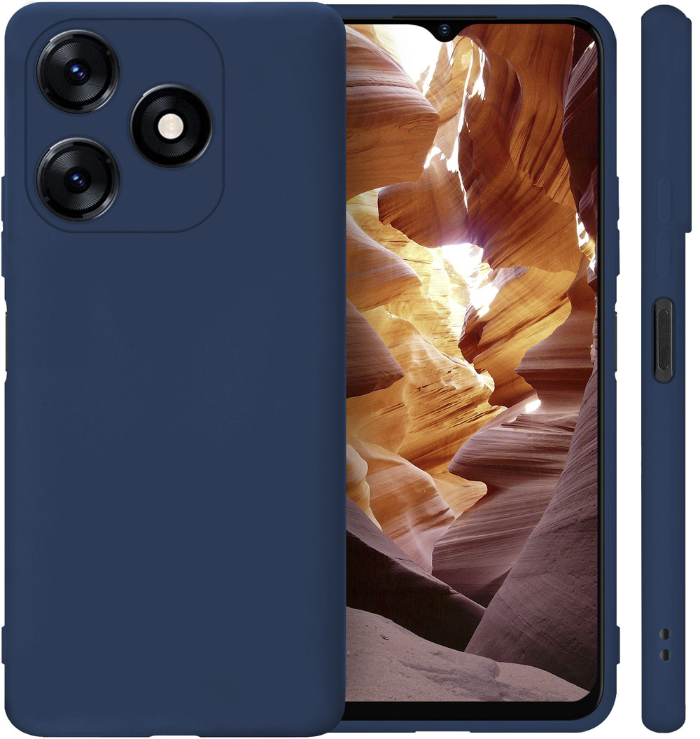 Мягкий Soft Touch чехол из силикона для TECNO SPARK 10C / 10 (не PRO!) с бархатной подкладкой