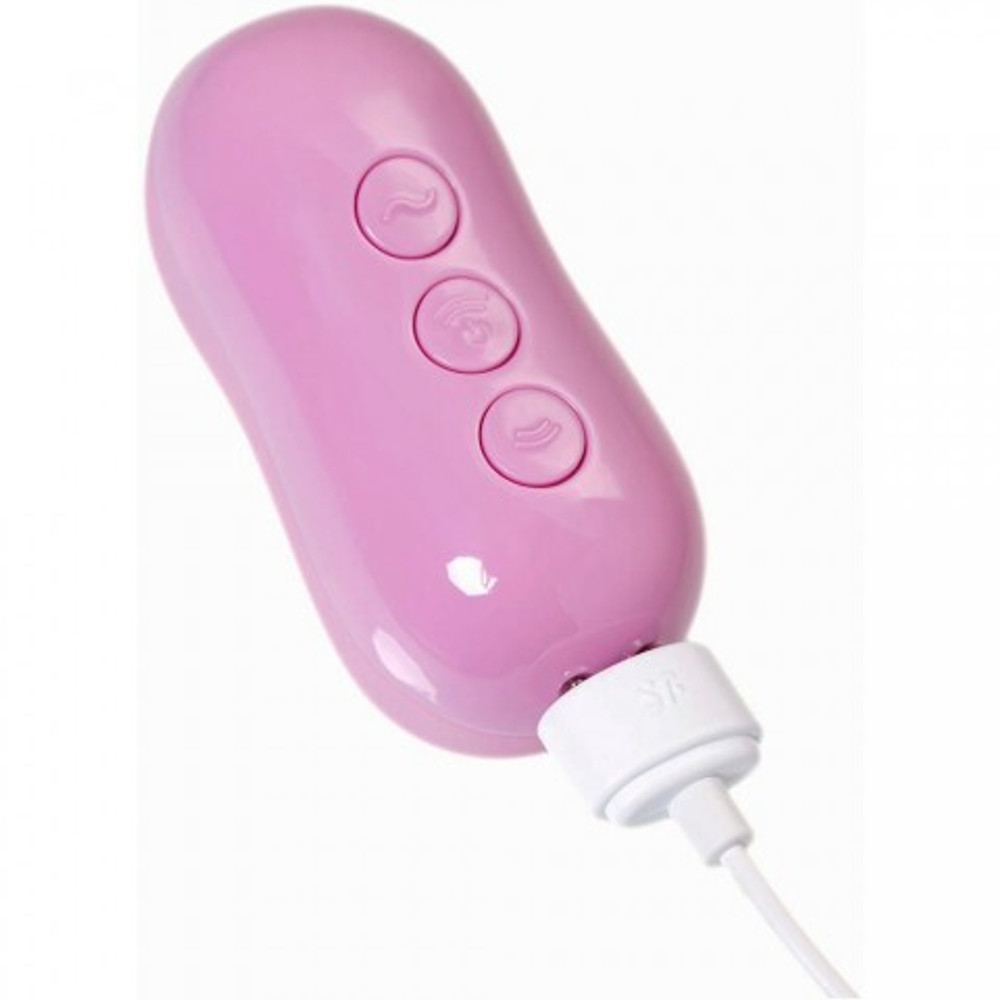 Вакуумный стимулятор клитора с вибрацией  Satisfyer Cotton Candy лиловый