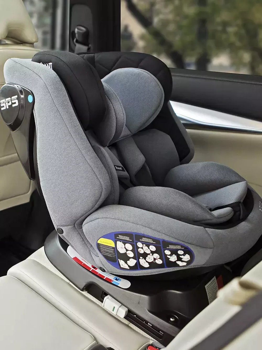 Автокресло Rant Nitro isofix 0/1/2/3 (0-36кг) Grey/Black