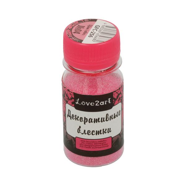 Блестки декоративные 0.1 мм, 4х20 г, 04 розовый перламутр, Love2art GFC-256