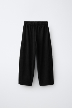ZARA КОМПЛЕКТ ИЗ ФУТБОЛКИ И БРЮКОВ-БАЛЛОНОВ, ЧЕРНЫЙ