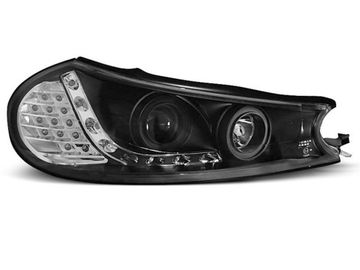 Передние фары Ford Mondeo 2 daylight black