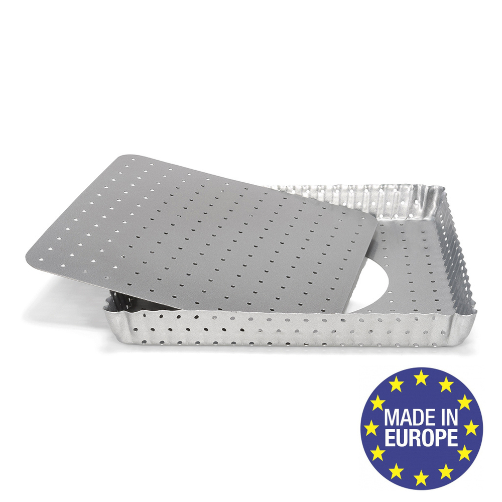 Форма для выпечки перфорированная Patisse Silver 21х21х3 см