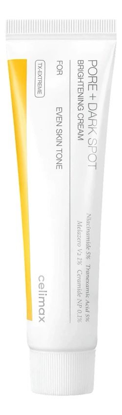 Celimax Осветляющий крем для лица против пигментации - Pore+dark spot brightening cream, 35мл