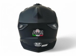 Шлем KIOSHI Fighter 802 мотард с очками (Матовый черный, XL)