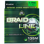Шнур Kaida Braid Line 135м Зелёная -