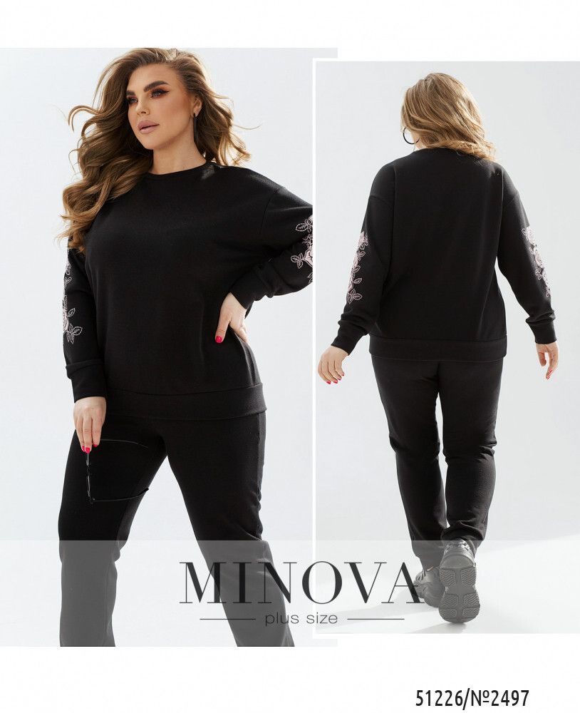 Костюм 2497-черный Minova