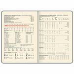 Еженедельник датированный 2025, БОЛЬШОЙ ФОРМАТ, 210х297 мм, А4, BRAUBERG "Comodo", под кожу, коричневый, 115942