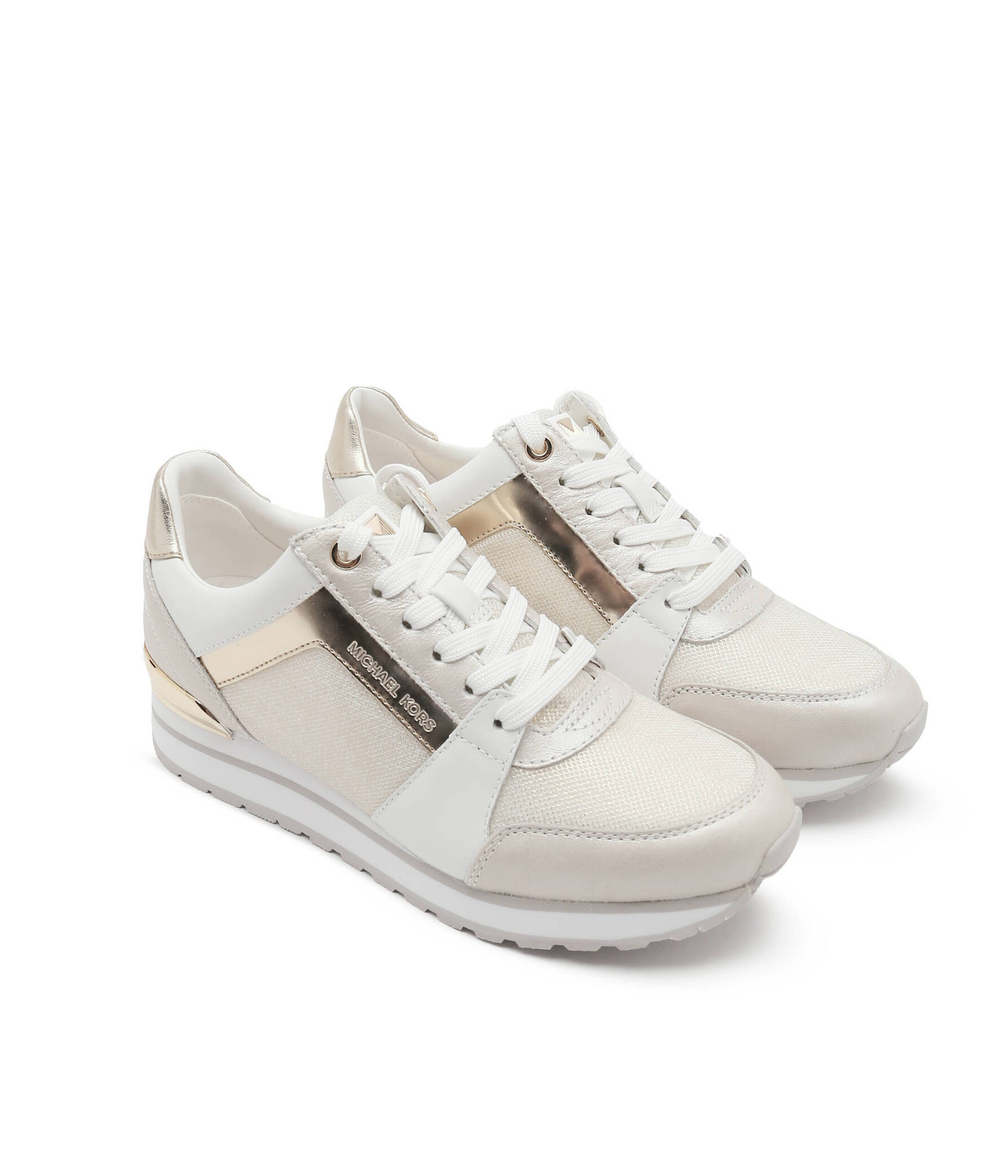 Кожаные кроссовки billie trainer Michael Kors - бежевый(43S3BIFS5D)