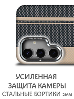Дизайнерский чехол для SAMSUNG GALAXY S24 (не ULTRA / PLUS / FE!) с камерой-подставкой и MagSafe