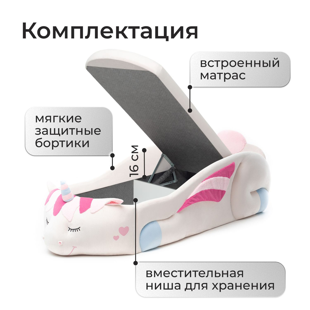 Кровать детская Единорожка Даша