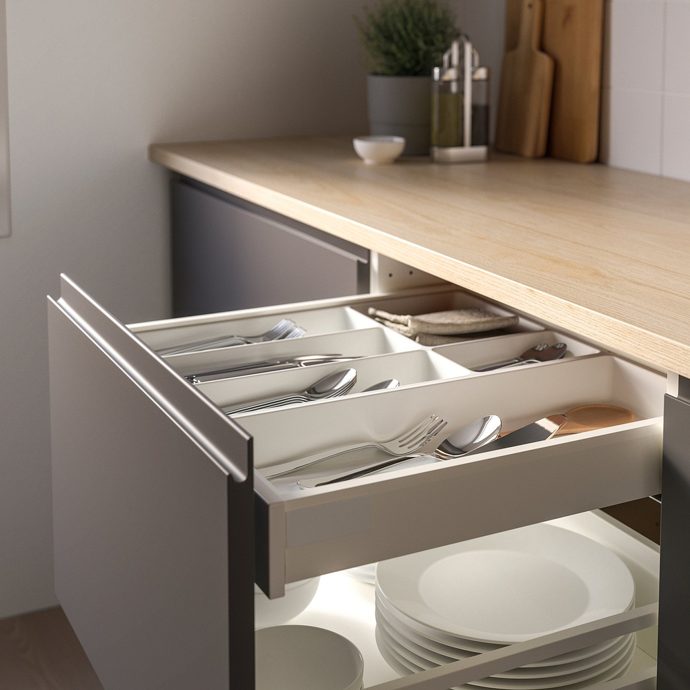IKEA UPPDATERA  (ИКЕА УППДАТЕРА)  -  Лоток для столовых приборов - белый 32x50 см