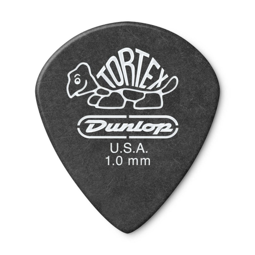 Dunlop 482P100 Tortex Pitch Black Jazz III 12Pack медиаторы, толщина 1 мм, 12 шт.