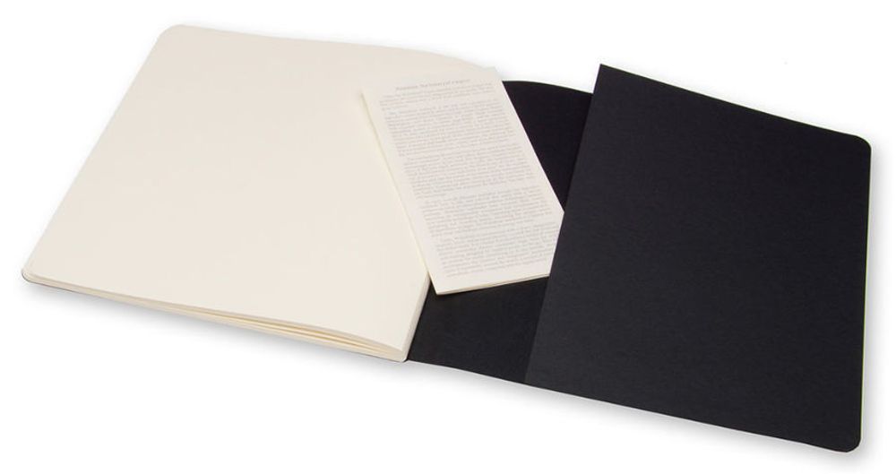 Блокнот для рисования Moleskine Cahier Large Plus 190x190мм обложка картон 88стр черный (ARTSKA5)