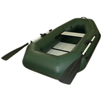 Лодка ПВХ Polar Bird Чирок Гребная PB-210Т Teal со стеклокомпозитной сланью и банкой -