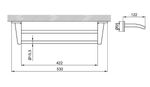 Полотенцедержатель 530 мм замак HOTEL 16404.B глянцевый