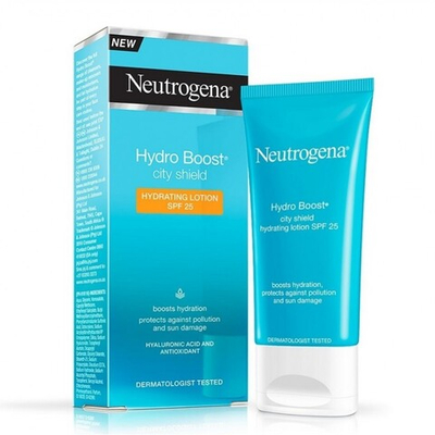 Neutrogena Hydro Boost City Shield Солнцезащитный крем для лица Spf 25 50 мл (Франция)