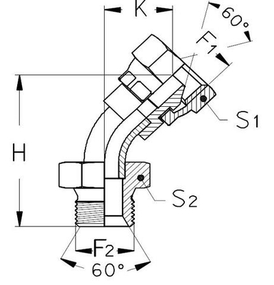Соединение PF45 BSP 1/2"