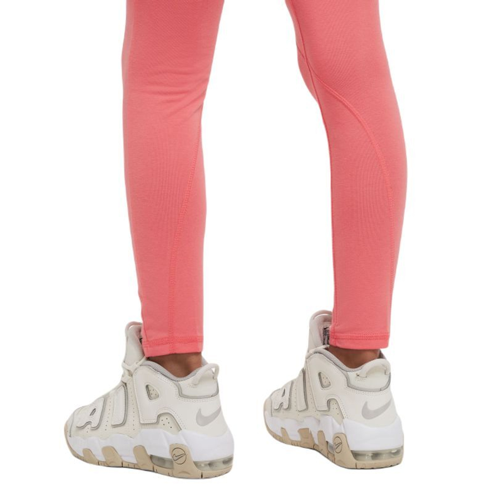 Штаны для девочки теннисные Nike Sportswear Favorites Graphix High-Waist Legging - sea coral/white