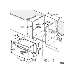 Электрический духовой шкаф Bosch HBA571BB4