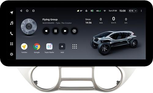 Магнитола для Hyundai i20 2009-2012 (климат) - Teyes LUX ONE ROUND монитор 12.3" 2K QLED на Android 10, Быстрая, CarPlay, 4G SIM-слот