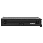 UDG Ultimate Flight Case Set AlphaTheta CDJ-3000X / Pioneer DJ DJM-A9 Black Plus (Laptop Shelf + Wheels)