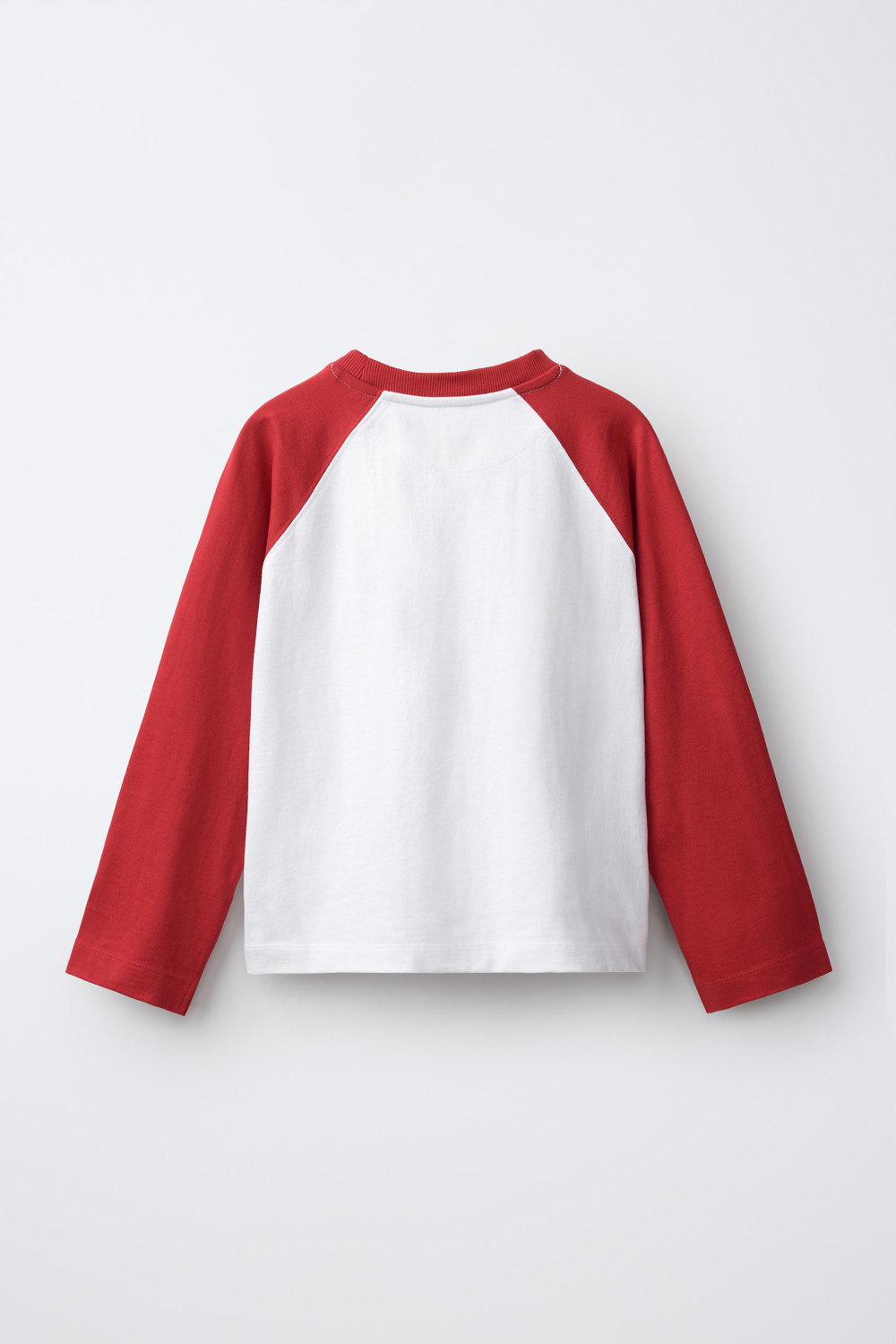 ZARA ФУТБОЛКА С РУКАВАМИ РЕГЛАН, КРАСНЫЙ