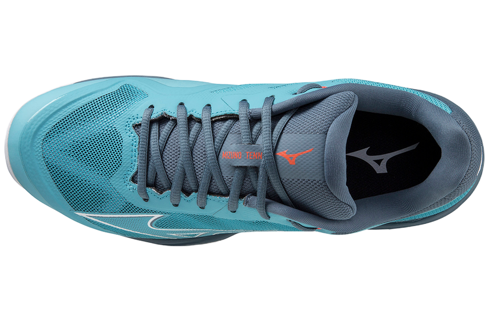 Мужские кроссовки теннисные Mizuno Wave Exceed Light CC - Бирюзовый