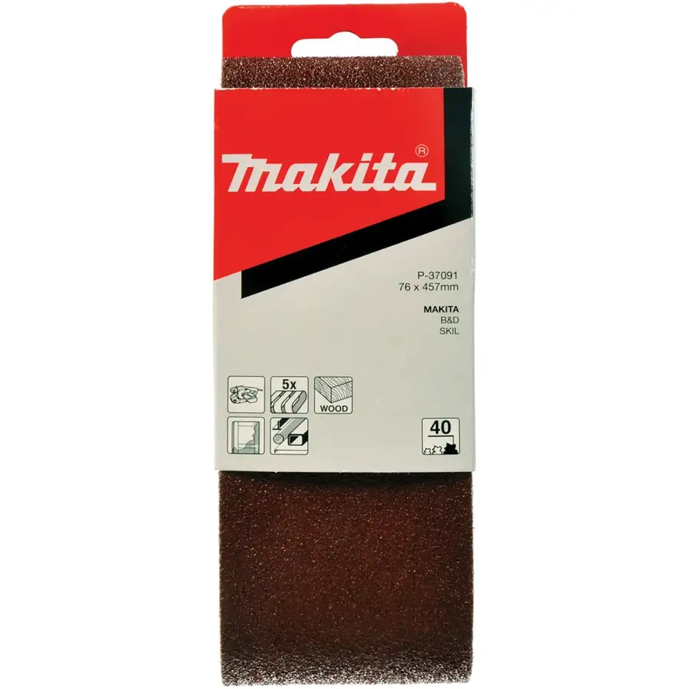 Шлифовальная лента # 120 76x457 мм Makita P-37138