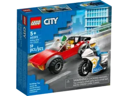 Конструктор LEGO City 60392 Полицейская погоня на байке
