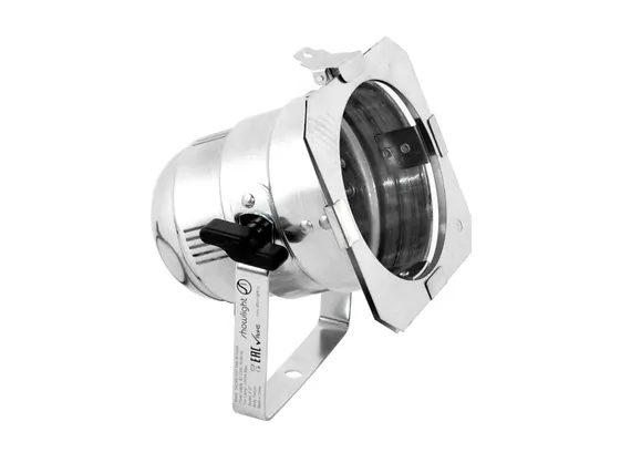 SHOWLIGHT PAR-38 Polish -  Прожектор типа парблайзер, цвет: хром, цоколь: E-27, 1.0mm2 x 100 cm(VDE)