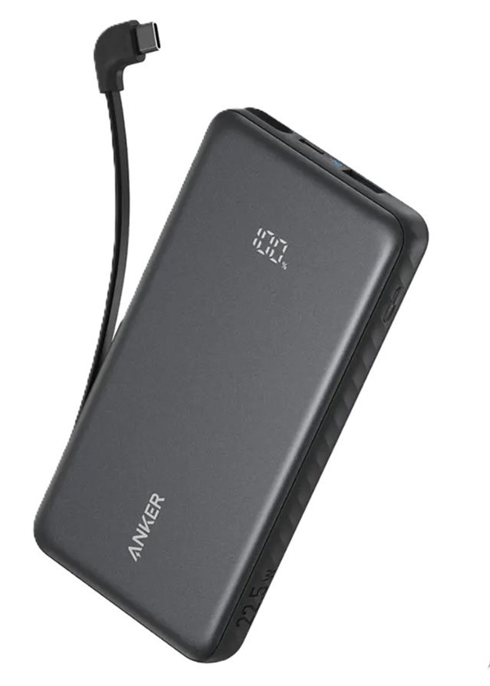 Powerbank Anker Zolo (A110DP11) 10000mAh 22.5W 1USB/2C с проводом Type-C черный