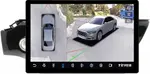 Магнитола для KIA Rio 4, Rio X-Line 2017-2020 (без штатной КЗВ, рамка 10) - Teyes CC3-2K-360 монитор 13" 2K QLED на Android 10, Быстрая, CarPlay, 4G SIM-слот, 4 камеры в комплекте