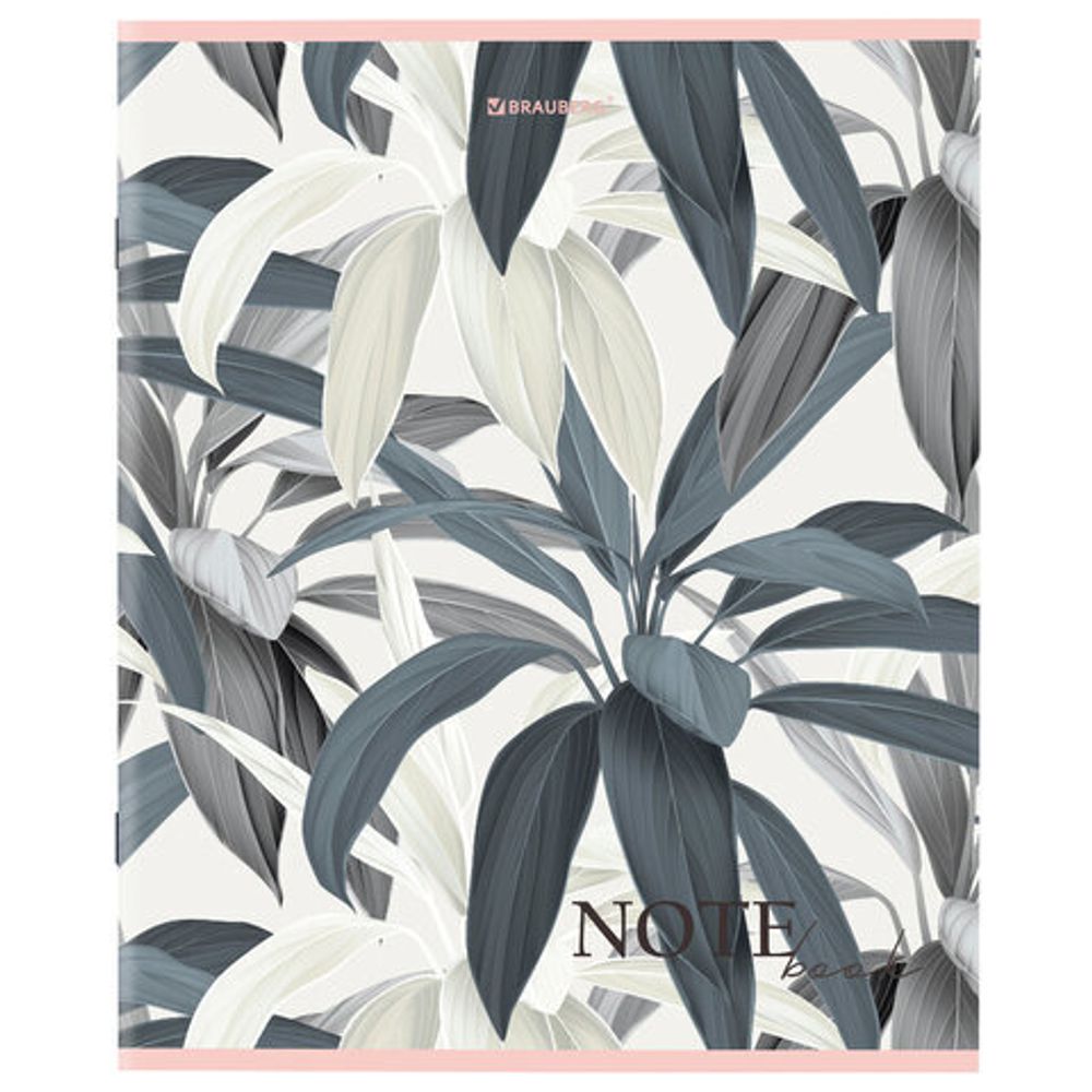 Тетрадь А5 96 л. BRAUBERG скоба, клетка, обложка картон, "Bloom", 404438, 1шт