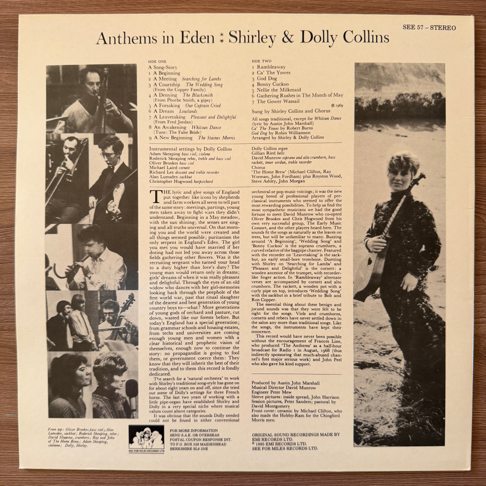 Shirley Collins & Dolly Collins – Anthems In Eden (Англия 1985г.)