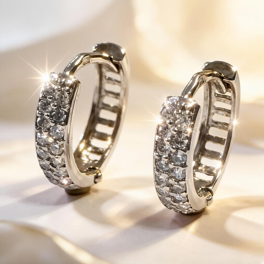 Ювелирные серьги из серебра 925 пробы