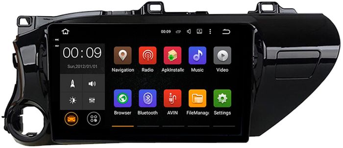 Магнитола для Toyota Hilux 8 2015-2023+ - AIROC 2K RX-1119 Android 13, Быстрая, QLed+2K, CarPlay, SIM-слот