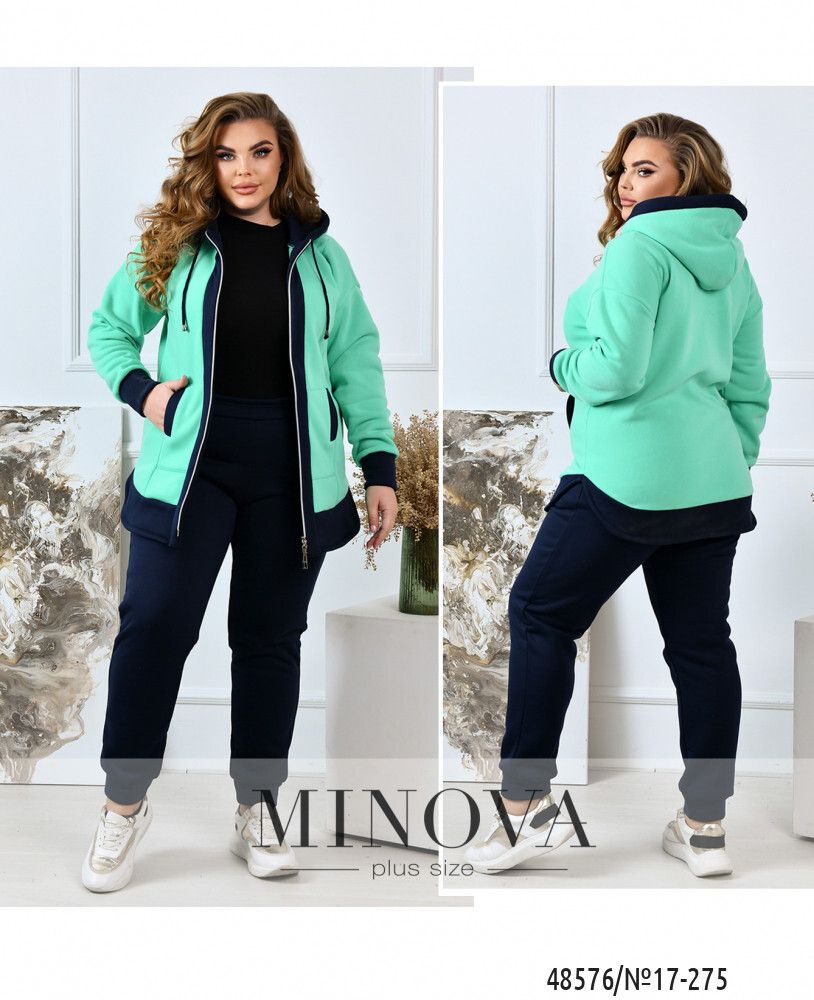 Костюм 17-275-синий-ментол Minova