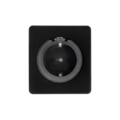 Розетка с крышкой KRANZ Miele Round Оникс KR-78-0702-3