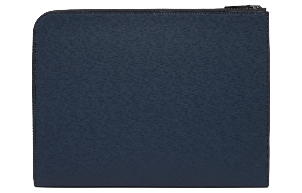 MICHAEL KORS MK Cooper Artificial Leather Laptop Bag Men"s Marine Blue