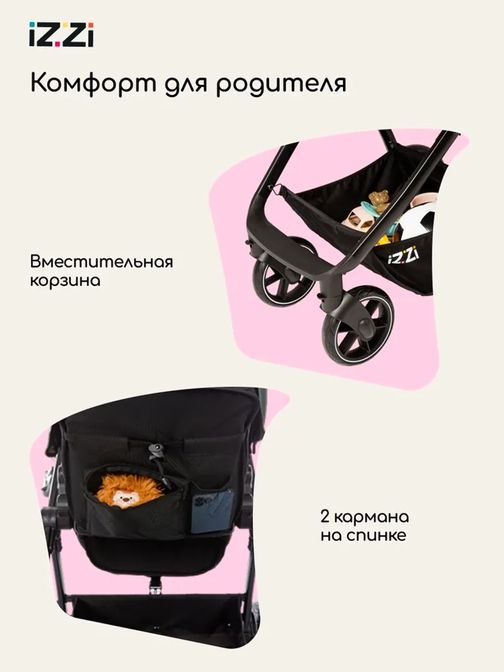 Коляска-трансформер IZZI 3 в 1